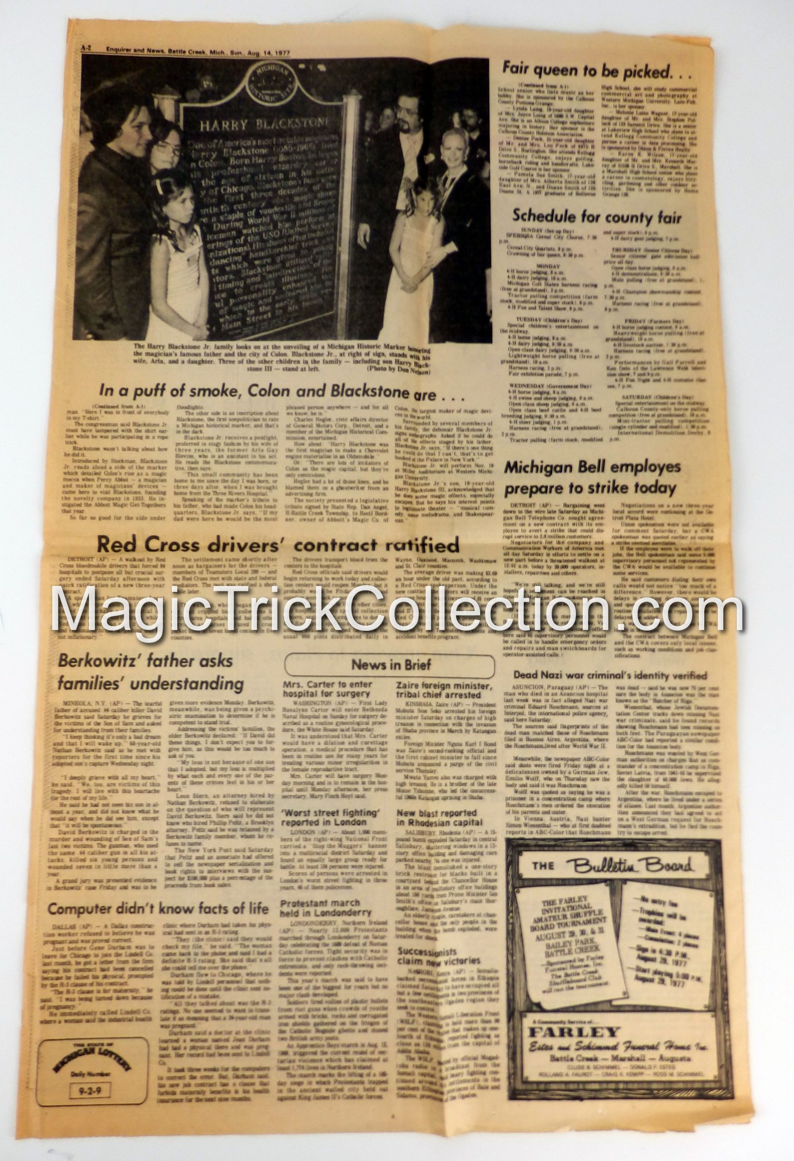 Harry Blackstone Jr Lot of Original Magician Memorabilia - Rare Find!