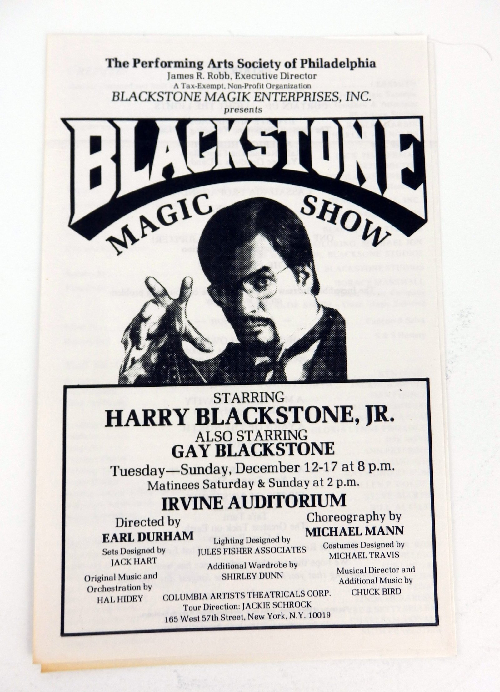 Harry Blackstone Jr Lot of Original Magician Memorabilia - Rare Find!