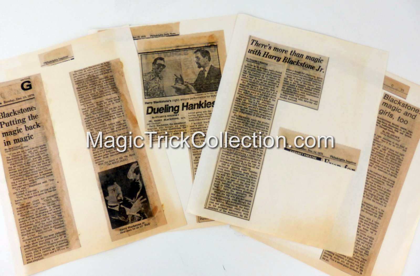 Harry Blackstone Jr Lot of Original Magician Memorabilia - Rare Find!