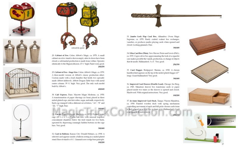 Potter & Potter 1001 Magic Tricks Auction Catalog