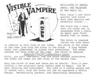 MAK Magic Visible Vampire