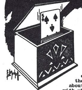MAK Magic Card Rise Chest Instructions - MagicTrickCollection.com Rare & Vintage Collectible Magic Tricks