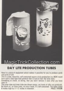 MAK Magic Day Lite Production Tubes, also known as the "Wonderful C-Thru Cylinders