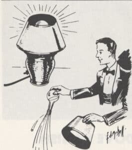 MAK Magic Deluxe Magic Lamp Instructions - MagicTrickCollection.com Rare & Vintage Collectible Magic Tricks