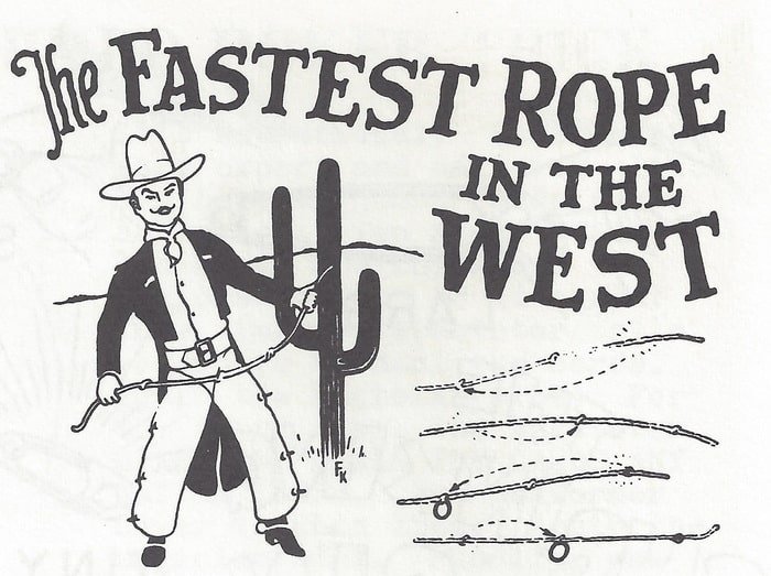 UF Grant Fastest Rope in the West Instructions- MagicTrickCollection.com Rare & Vintage Collectible Magic Tricks