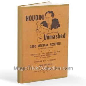 HOUDINI UNMASKED Code Message Received By Beatrice Houdini - MagicTrickCollection.com Rare & Vintage Collectible Magic Tricks