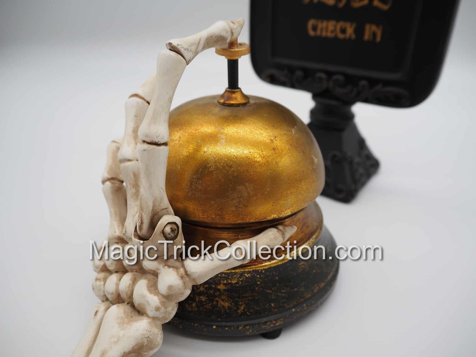 Grandin Road Animated Haunted Service Bell with Sign