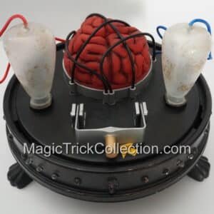 GEMMY Halloween Animated Mad Scientist Brain Switch Prop Lights Up Talks