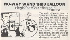 MAK Magic Nu-Way Wand Thru Balloon
