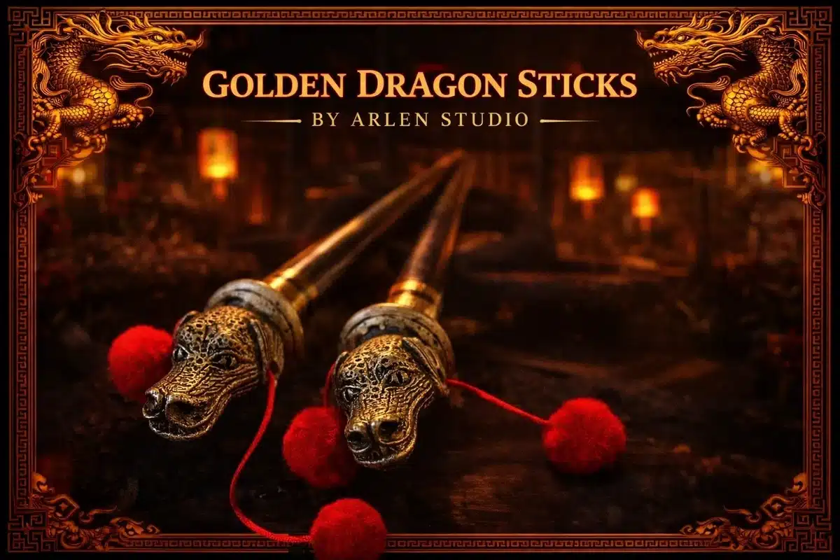 Arlen Studio GOLDEN DRAGON STICKS Limited Edition