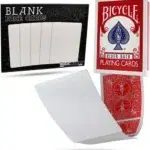 Bicycle blank face gaff cards for custom magic tricks