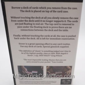 Hover Deck Suspension by Angelo Carbone - Perform a Deck Suspension using a borrowed a deck of cards which you remove from the case. 