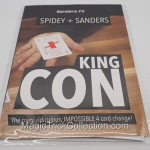 King Con Impossible 4 Card Change by Sanders FX is a powerful 4 card change where the cards never leave their sight...and EVERY CARD CHANGES.