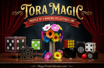 Tora magic modern collectible line featured props including dice flowers and stage tricks | magic trick collection