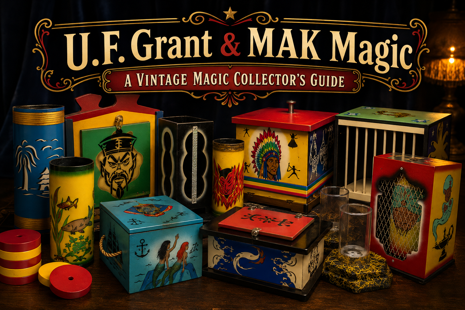Discover the history of u F Grant and mak magic their most famous magic tricks and expert tips for collecting these rare vintage magic apparatus today | magic trick collection